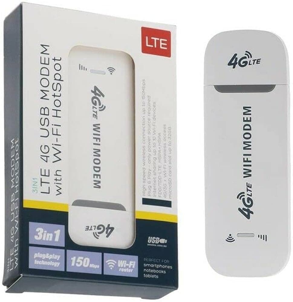 Modem LTE 4G USB me Wi-Fi Hotspot
