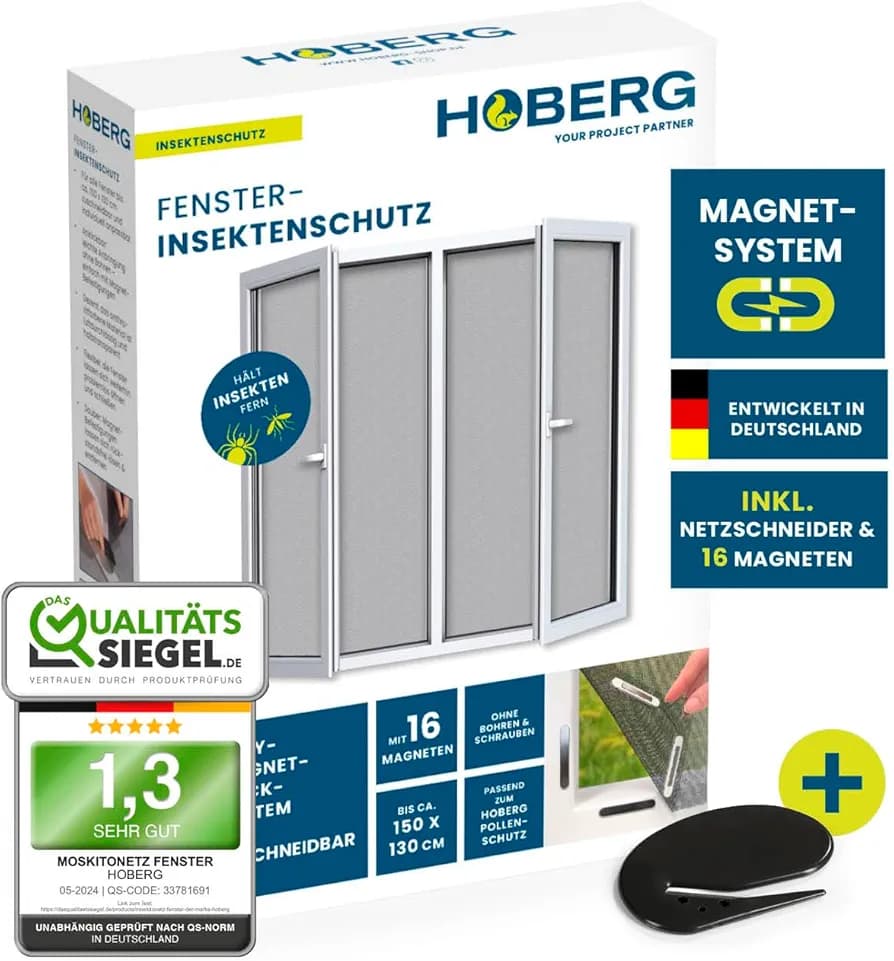 Mbrojtëse insektesh Hoberg për dritare 150x130 cm