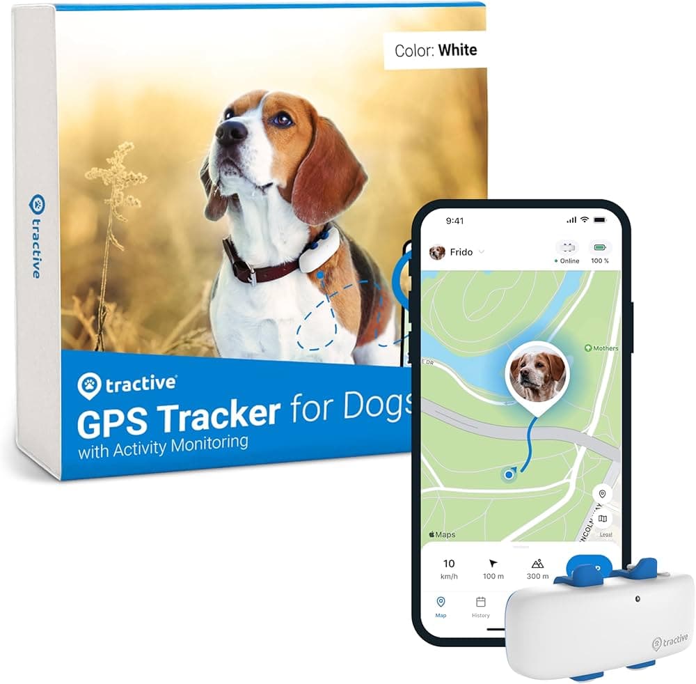 GPS Tracker për Qentë Tractive me Monitorim Aktiviteti