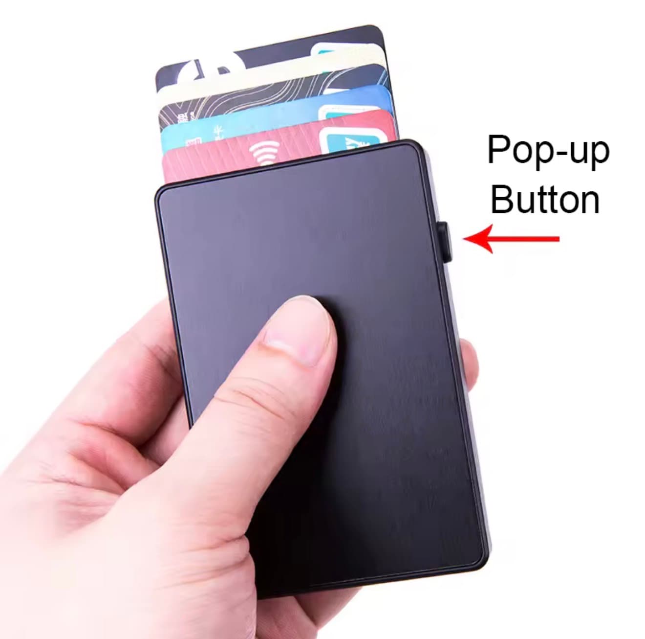 Mbajtëse Kartash me Buton Pop-up 95x62x12mm