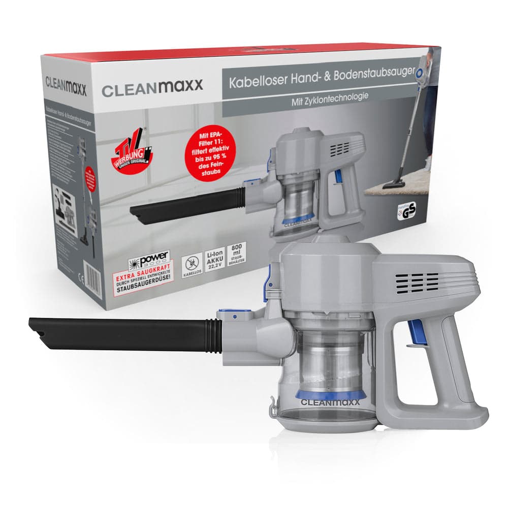 Fshesë me korrent pa kabëll CLEANmaxx me teknologji cikloni