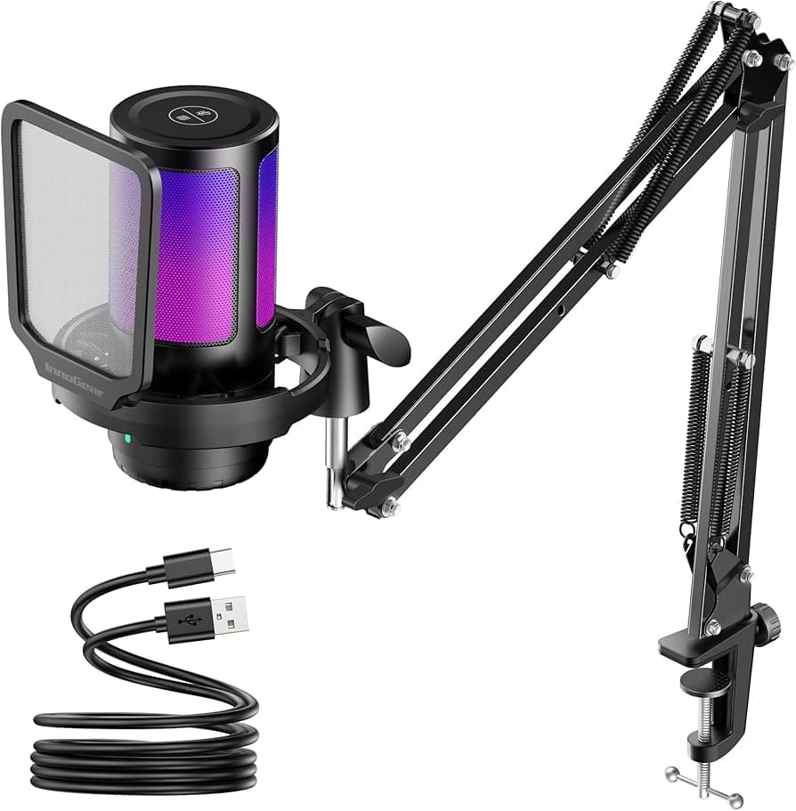Mikrofon Gaming USB FIFINE A6T me RGB