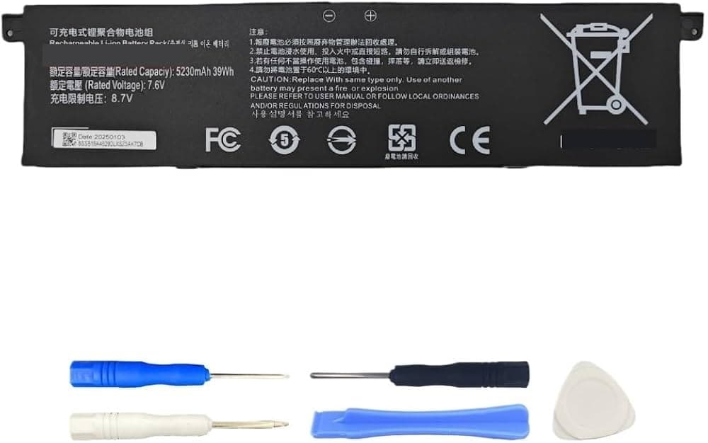 Bateri Laptopi R13B02W 5230mAh 39Wh