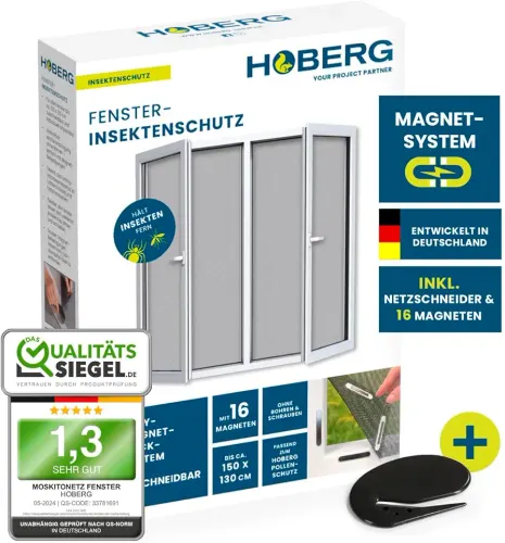Mbrojtëse insektesh Hoberg për dritare 150x130 cm