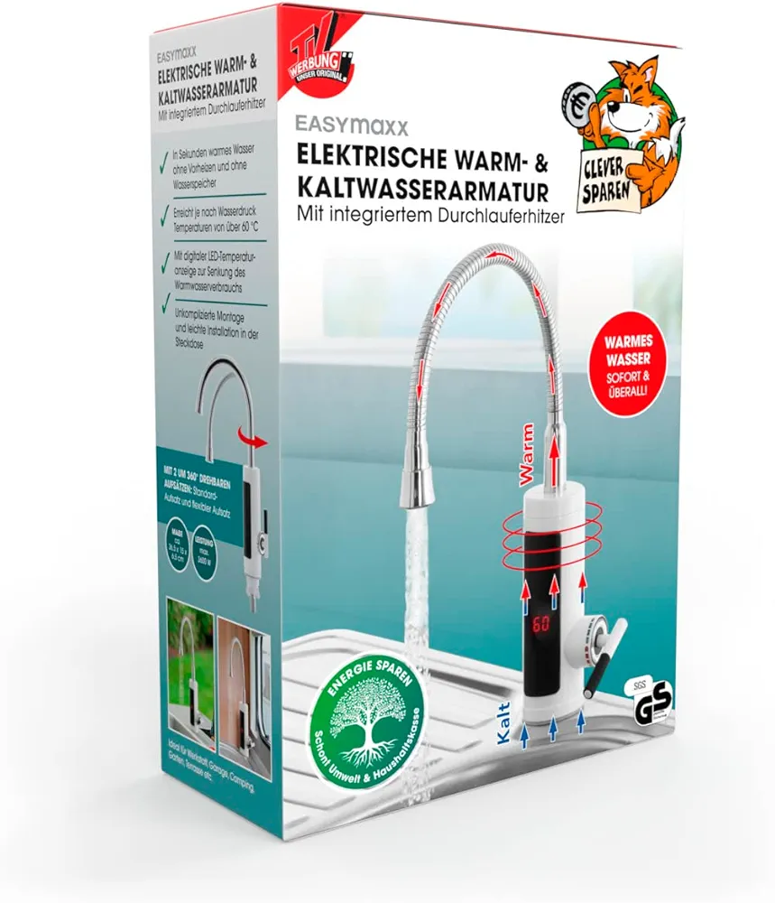 Rubinet Elektrische Warm- & Kaltwasserarmatur EASYmaxx — foto 6