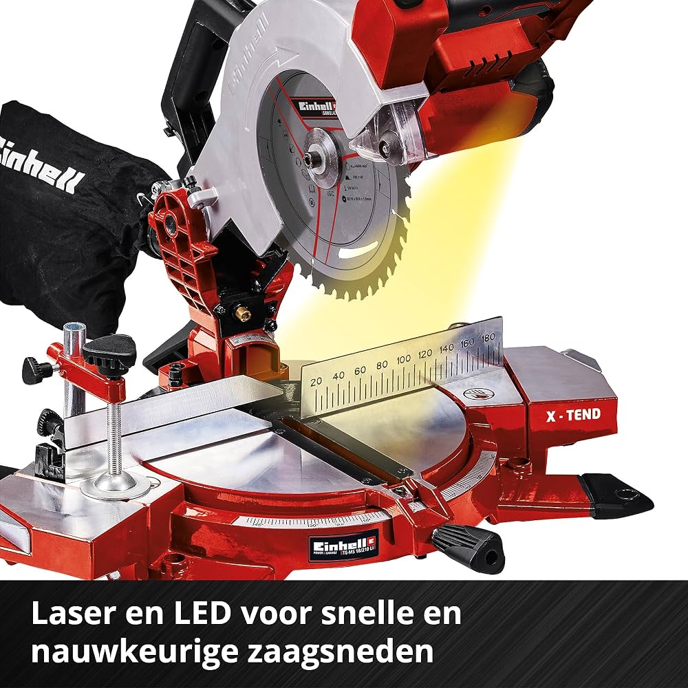 Sharrë e pjerrët Einhell TE-MS 18/210 Li 18V — foto 7
